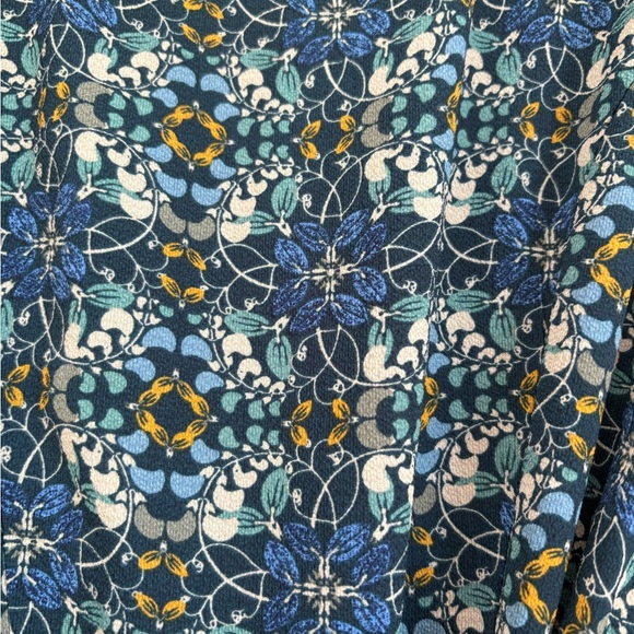 Max Studio Teal Floral Wrap Maxi Dress with Bell Sleeves - Picture 4 of 4